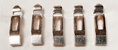 Contactos plateados utilizados para controladores de tranvía