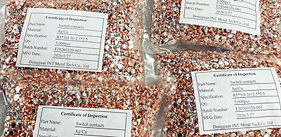 Entrega estable para contactos de plata Remaches bimetálicos AgCu