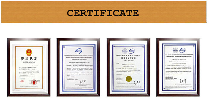 Remaches de cobre sólido certificate